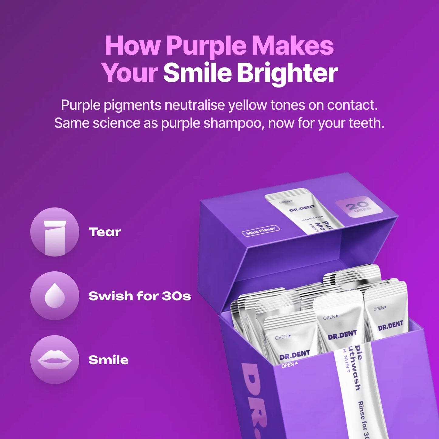 DR.DENT Purple Mouthwash